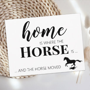 We've Moved New Address Horse Moving Announcement Postcard