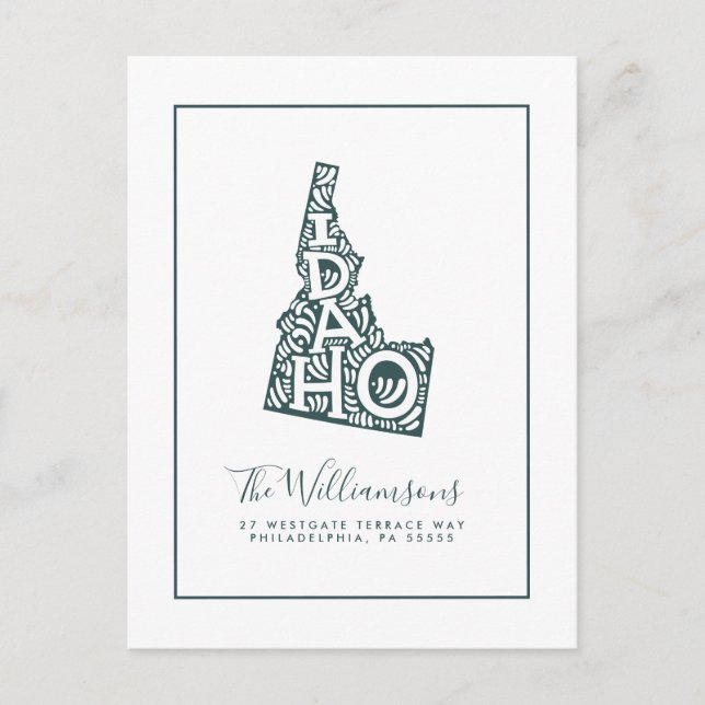 We've Moved | New Address | Idaho Postcard (Front)