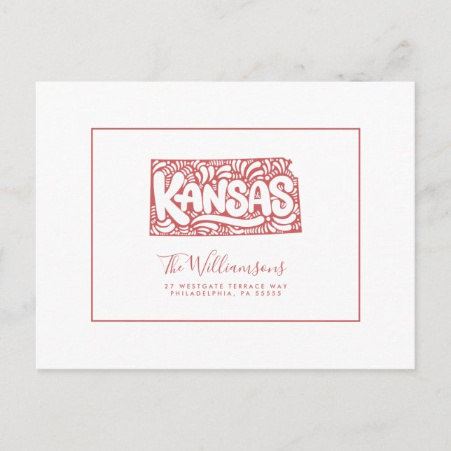 We've Moved | New Address | Kansas Postcard (Front)