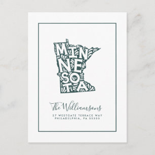 We've Moved New Address Minnesota Postcard