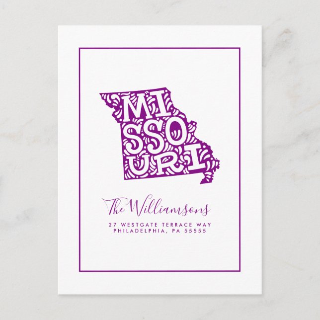 We've Moved | New Address | Missouri Postcard (Front)