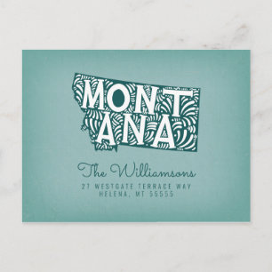 We've Moved   New Address   Montana Postcard