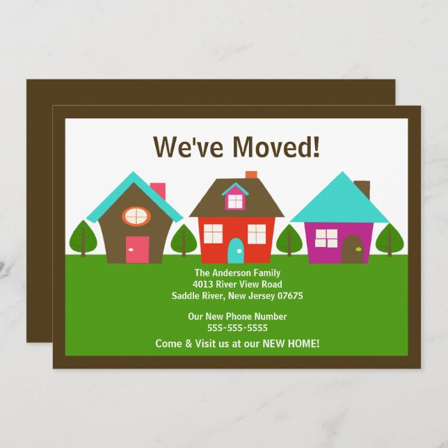 We've Moved New Address Moving Announcement (Front/Back)