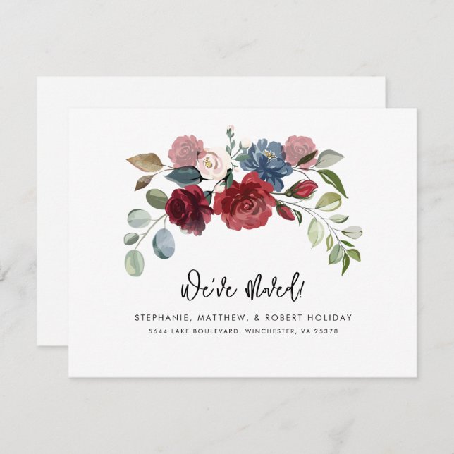 We've Moved New Address Moving Announcement (Front/Back)