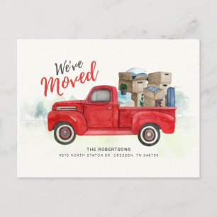 We've Moved New Address Moving Announcement Postca Postcard
