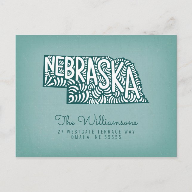 We've Moved | New Address | Nebraska Postcard (Front)