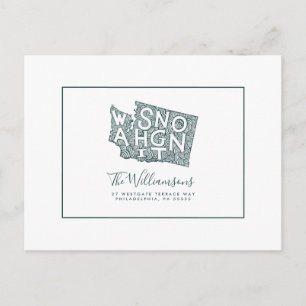 We've Moved   New Address   Washington Postcard