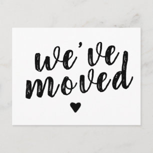 We've Moved New Change of Address  Cute Rustic  Announcement Postcard