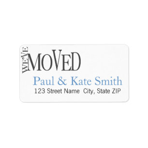 We've Moved! New Home Announcement Address Labels