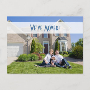 We've Moved! New Home Photo Postcard