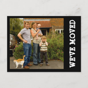 We've Moved! New Home Photo Postcard