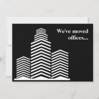 We've Moved Offices Chic Modern New Business Postc