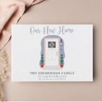 We've Moved Our New Address Pastel Watercolor