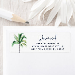 We've Moved Palm Tree Beach Return Address