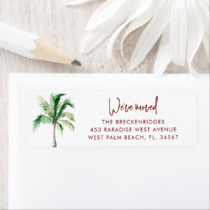 We've Moved Palm Tree Coastal Return Address