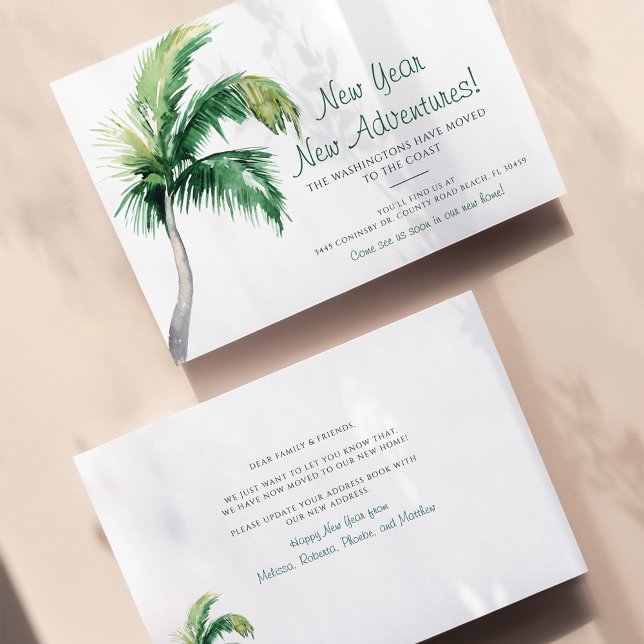 We've Moved Palm Tree New Year Moving Announcement (Creator Uploaded)