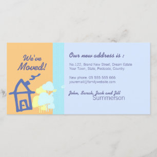 We've Moved pastels Photo Card