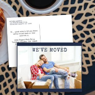 We've Moved Personalised Photo Moving Announcement Postcard