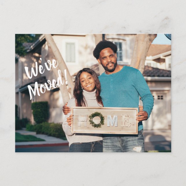We've Moved Photo Announcement Postcard (Front)