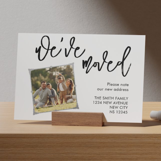 We've Moved Photo Announcement Postcard (Creator Uploaded)