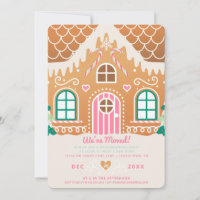 We've Moved Pink Gingerbread Housewarming