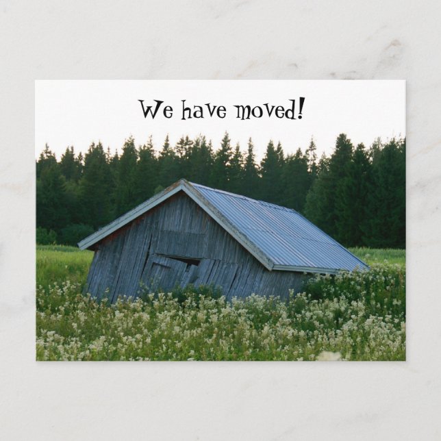 We've moved Postcard (Front)