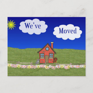 We've Moved Postcard