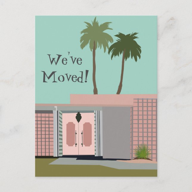 We've Moved Postcard (Front)