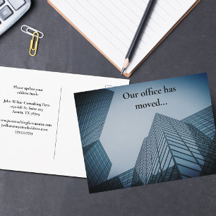 We've Moved Professional Office Building Custom Postcard