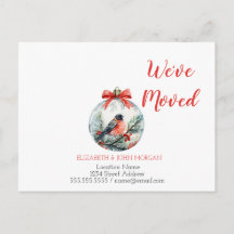 We've Moved,Red Cardinal Ball Announceme