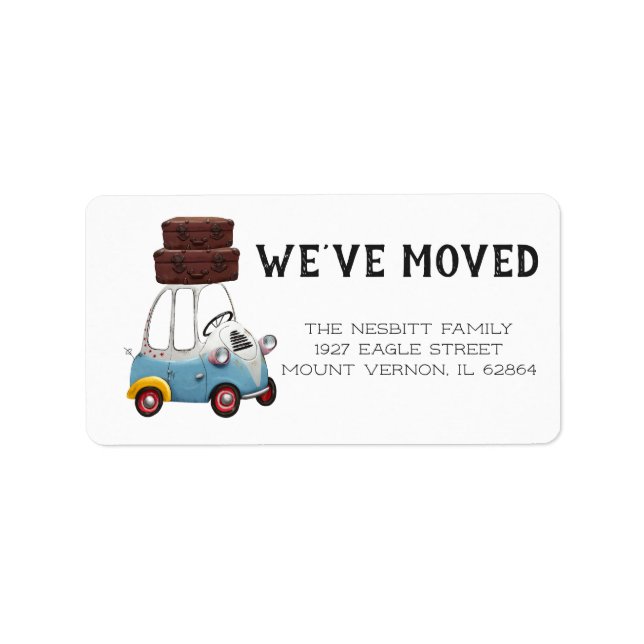 We've Moved | Return Address Labels (Front)