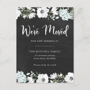 We've Moved Rustic Floral Moving Announcement