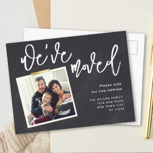 We've Moved Simple Modern Photo Moving Announcement Postcard