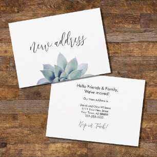 We've Moved Simple New Home Elegant Botanical Announcement