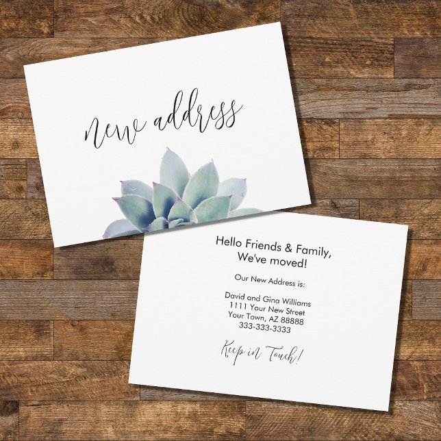 We've Moved Simple New Home Elegant Botanical  Announcement (Creator Uploaded)