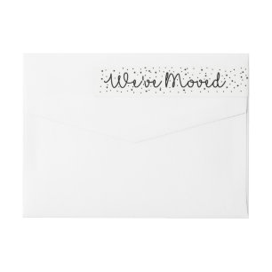 We've Moved Snowflake wraparound label