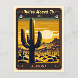 We've Moved To Arizona   Vintage Postcard
