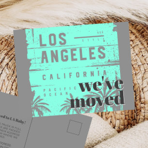 Weve Moved to Los Angeles Announcement Postcard