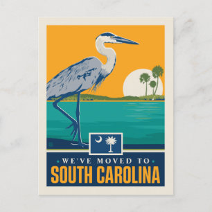 We've Moved To South Carolina Invitation Postcard