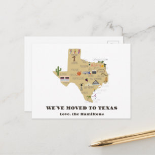 We've Moved to Texas Postcard