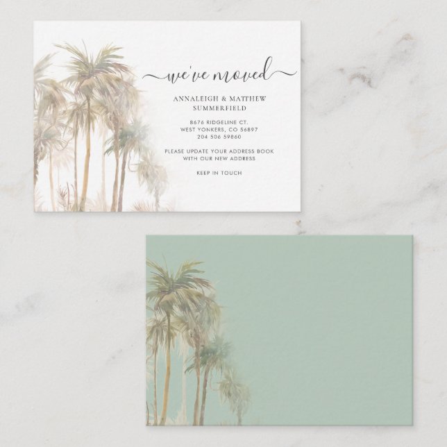 We've Moved To The Coast Moving Announcement (Front/Back)