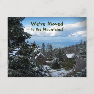 We've Moved to the Mountains! Address Change Announcement Postcard
