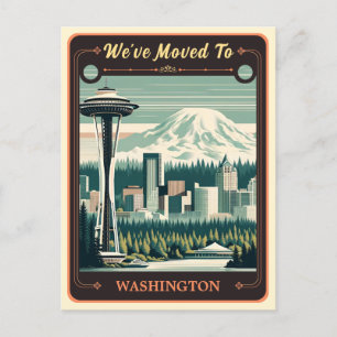 We've Moved To Washington   Vintage Postcard