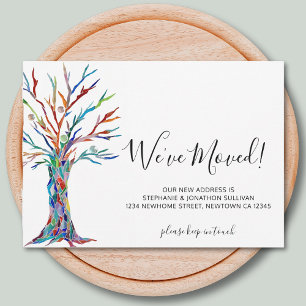 We've Moved Tree Announcement Card.