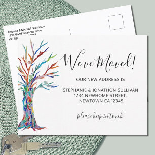 We've Moved Tree Announcement Postcard.