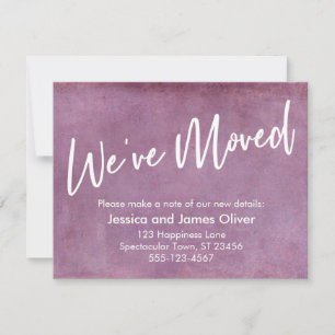 We've Moved Typography Pink Grunge Announcement