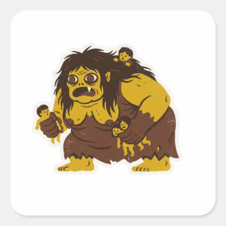 Wewe Gombel Square Sticker