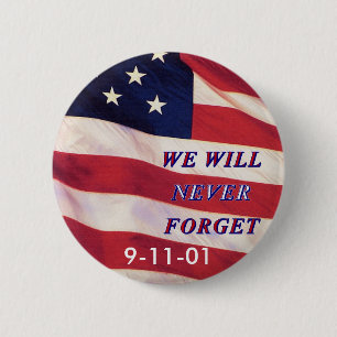 WEWILL NEVER FORGET PC1008 PDF PRINT130004 6 CM ROUND BADGE