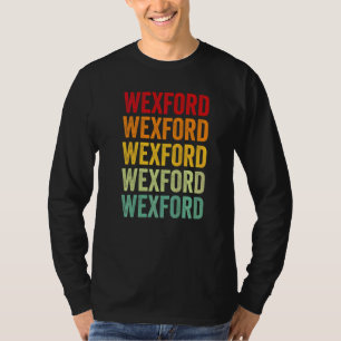 Wexford County Michigan Rainbow Text T-Shirt