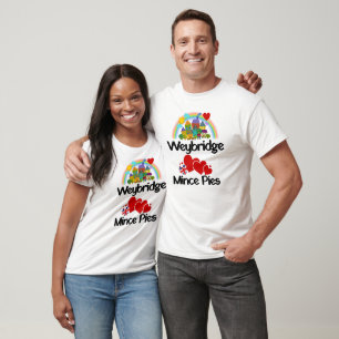 Weybridge, Surrey UK Loves Mince Pies T-Shirt